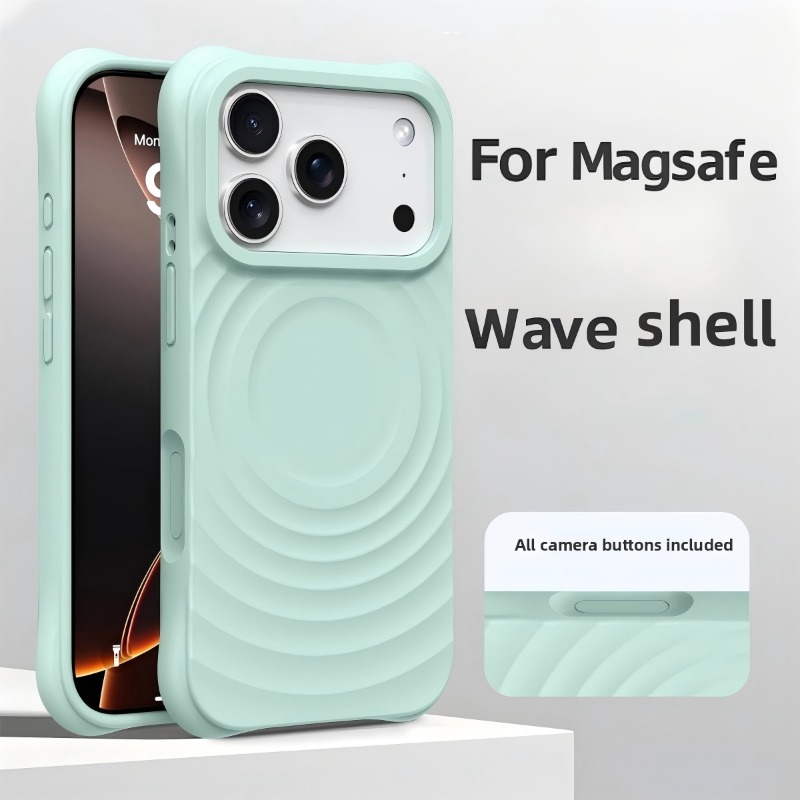 Magsafe Wireless Charger - Casing Silikon Cair Resmi Baru Motif