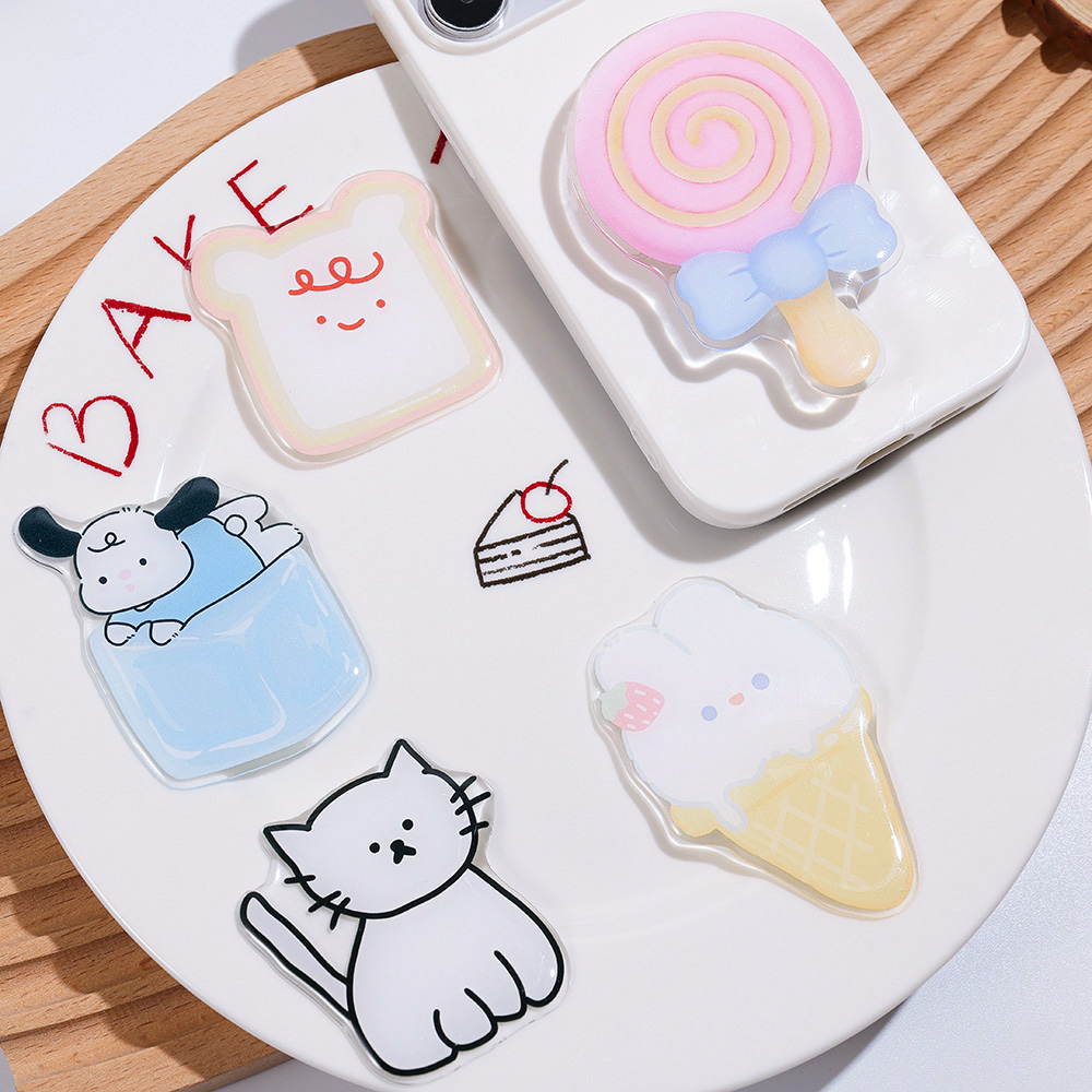 Phone Accessories And Gadgets - Penyangga Ponsel Lipat Akrilik Kartun Lucu