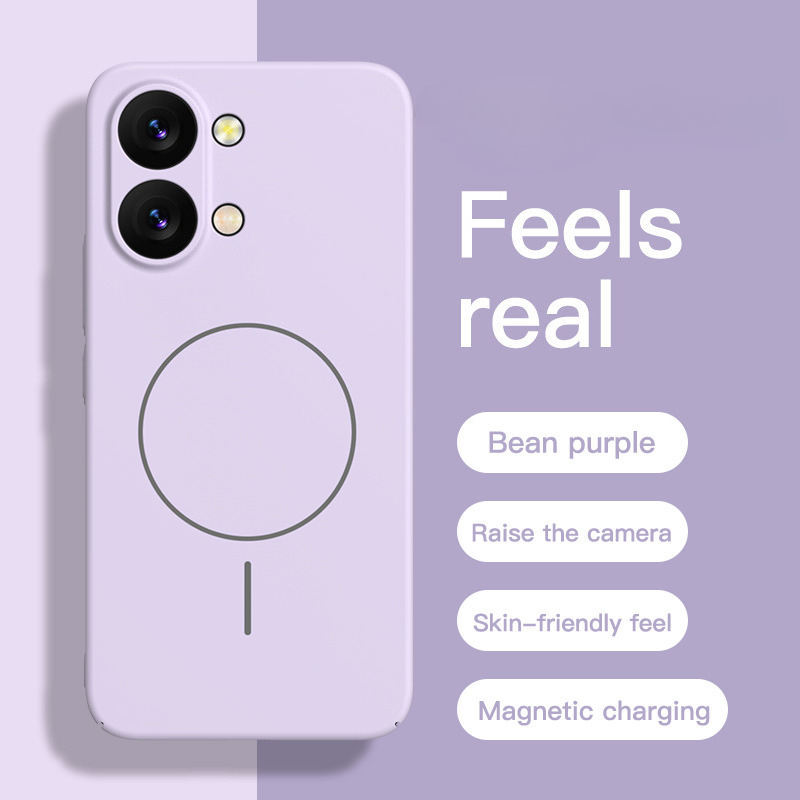 Magsafe Wireless Charger - Silikon Matte Premium dengan Sensasi Kulit