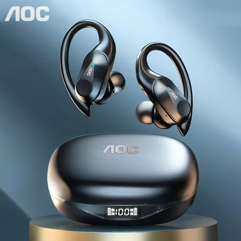 Wireless Earbuds Case - Pilihan AOC Headset Olahraga Nirkabel Bluetooth
