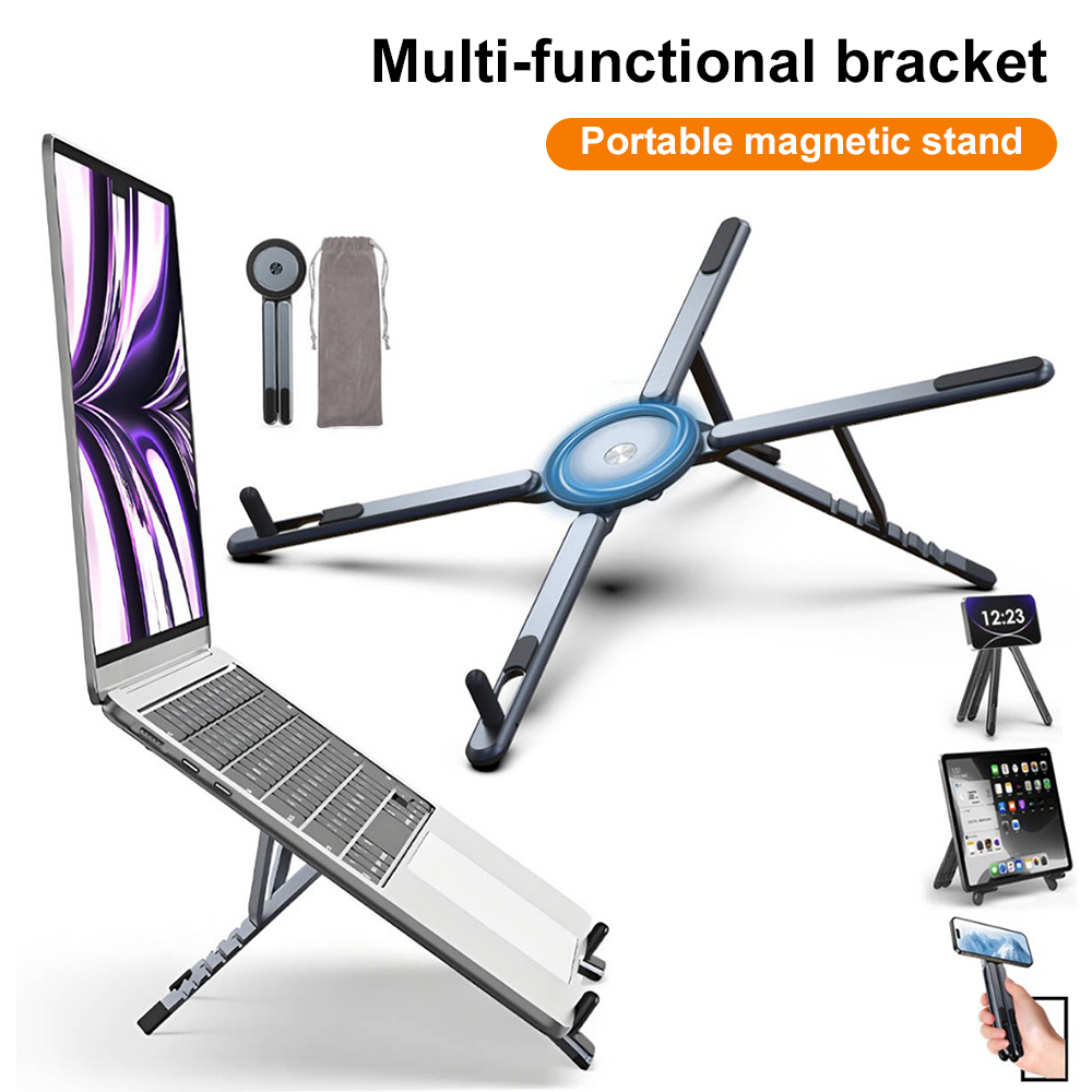 Selfie Stick Tripod - Penyangga Ponsel Magnetik Portabel & Tongsis