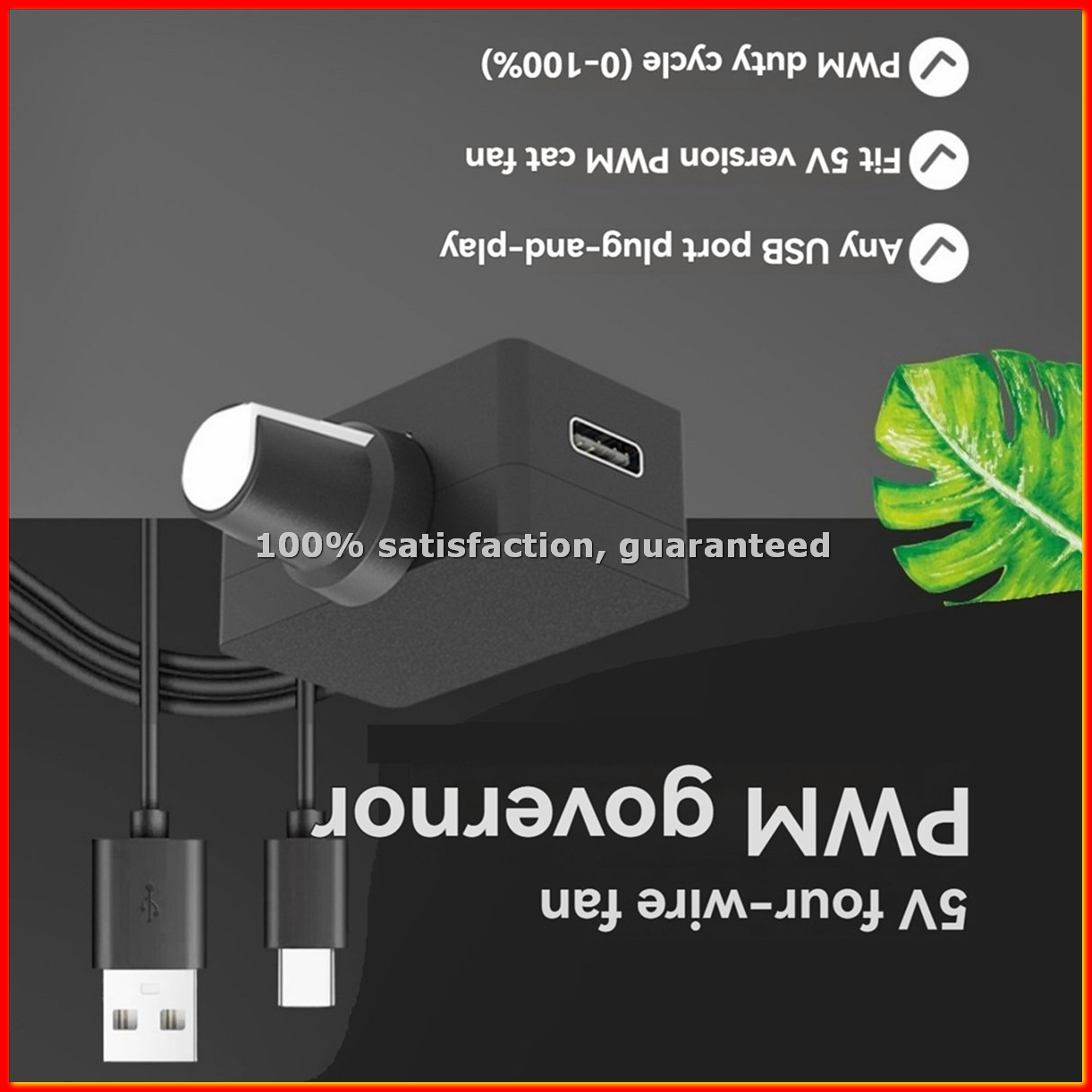 Type C Adapter - Pengontrol Kecepatan PWM 5V 4Pin Pengatur