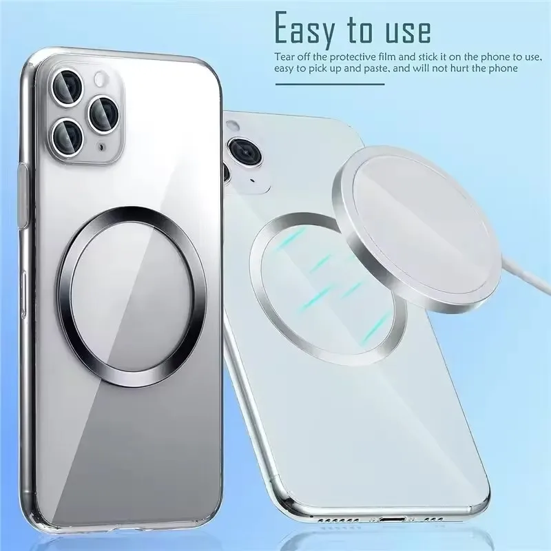 Cincin Pelat Logam Magnetik Un - Magsafe Wireless Charger ulasan dan harga