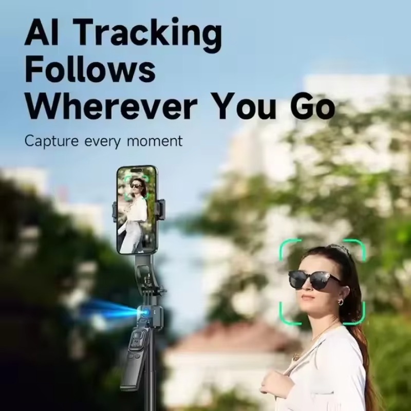 C17 Gimbal Stabilizer Lipat AI - Selfie Stick Tripod ulasan dan harga