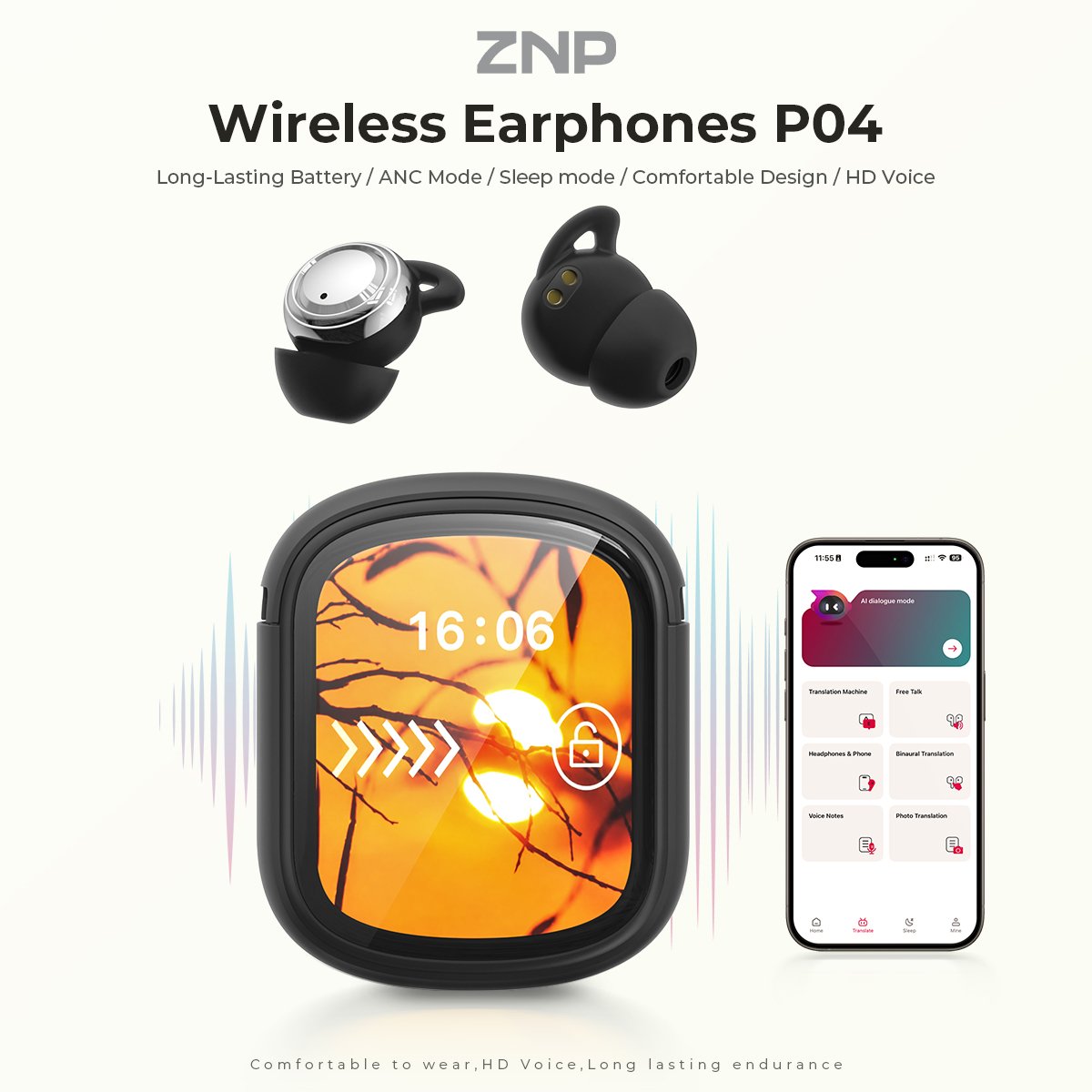 ZNP P04 Earbud Penenang Tidur  - Type C Adapter ulasan dan harga