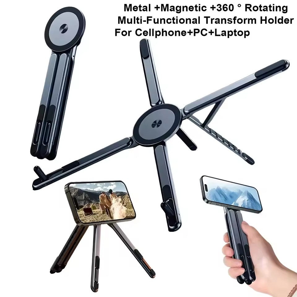 Penyangga Ponsel Magnetik Port - Selfie Stick Tripod ulasan dan harga