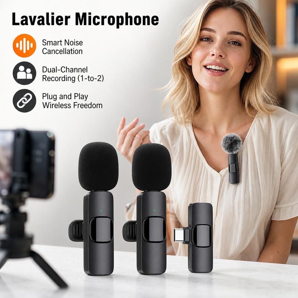 Mikrofon Lavalier Nirkabel 1 k - Type C Adapter ulasan dan harga
