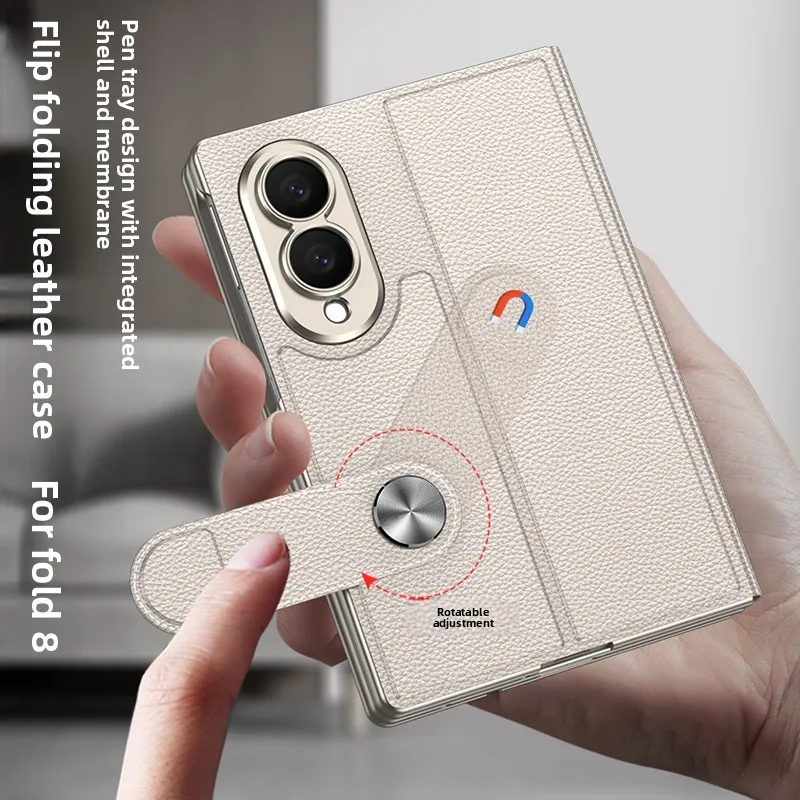 Casing Kulit Mewah Model Flip  - Tempered Glass Screen ulasan dan harga