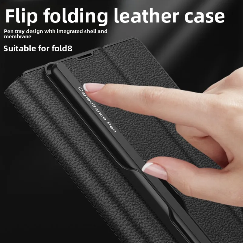Casing Kulit Mewah Model Flip  - Tempered Glass Screen ulasan dan harga