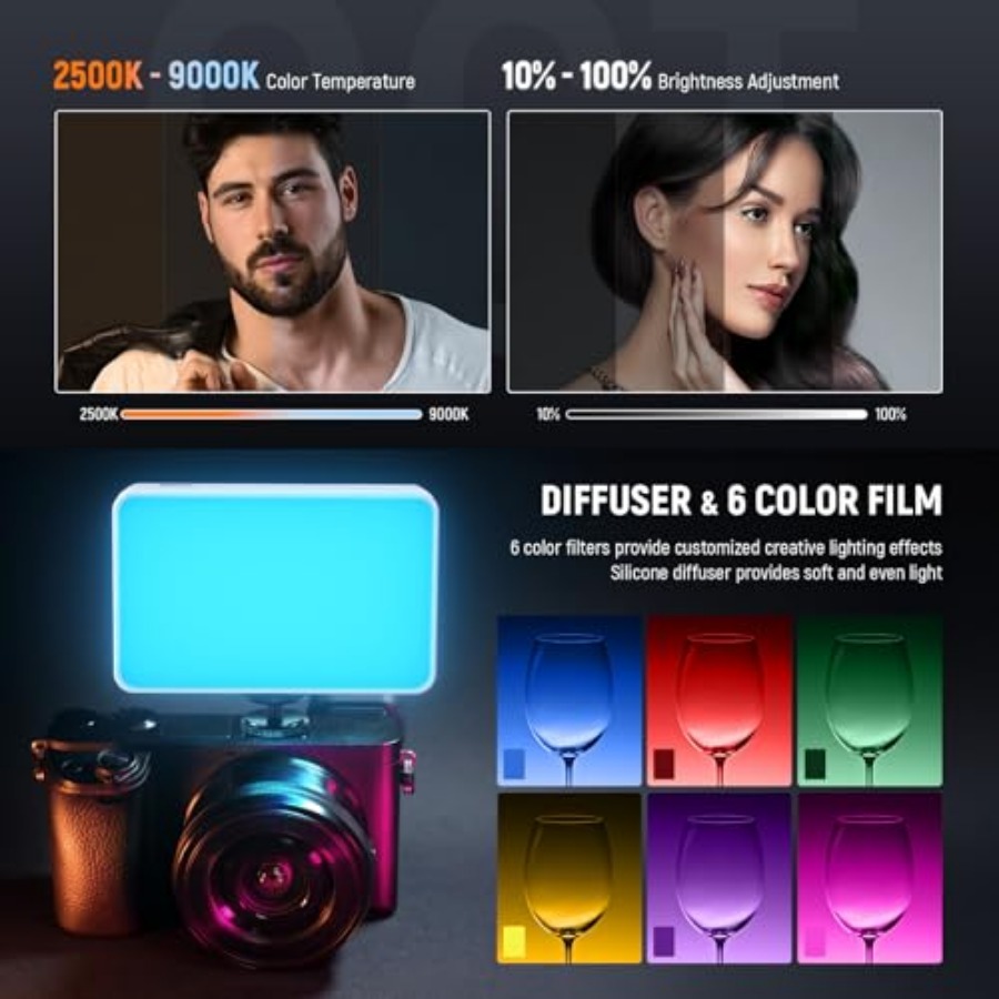 Lampu Selfie LED Basics BL120B - Selfie Stick Tripod ulasan dan harga
