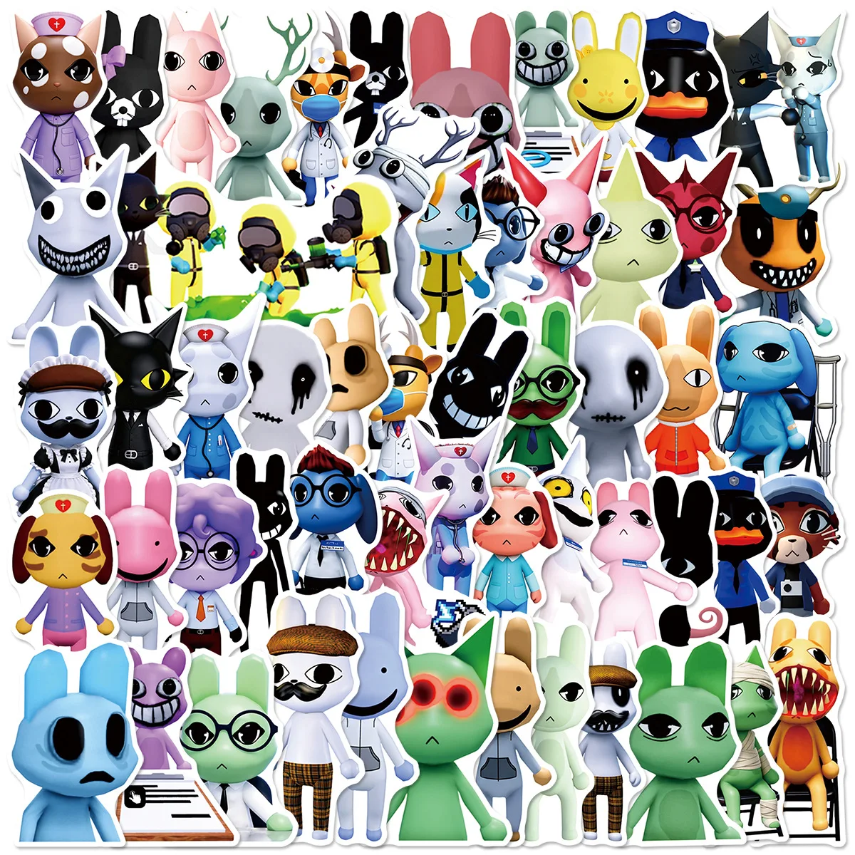 50PCS Stiker Horor DIY Tema Ru - Phone Accessories And Electronics ulasan dan harga