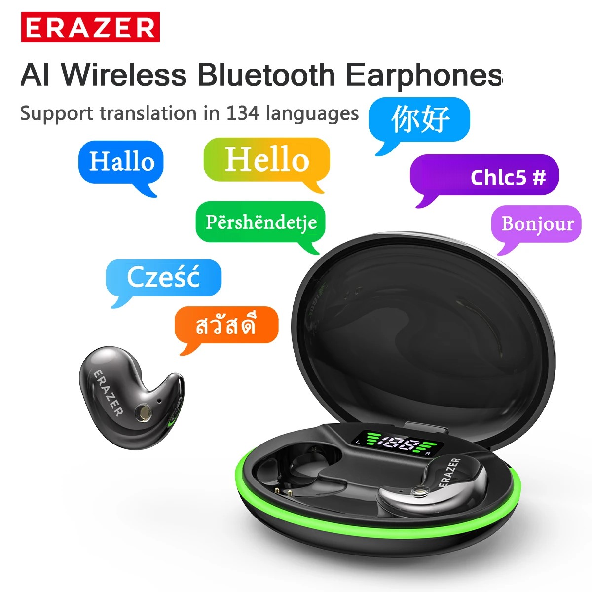 EARZER XF58 Headphone Bluetoot - Wireless Earbuds Case ulasan dan harga