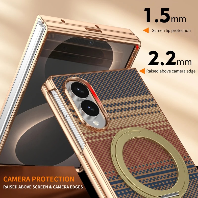 Casing Kulit dengan Stand Magn - Tempered Glass Screen ulasan dan harga