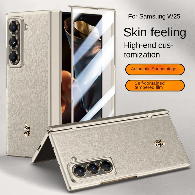 Casing Ponsel Kulit Bisnis Mew - Tempered Glass Screen ulasan dan harga